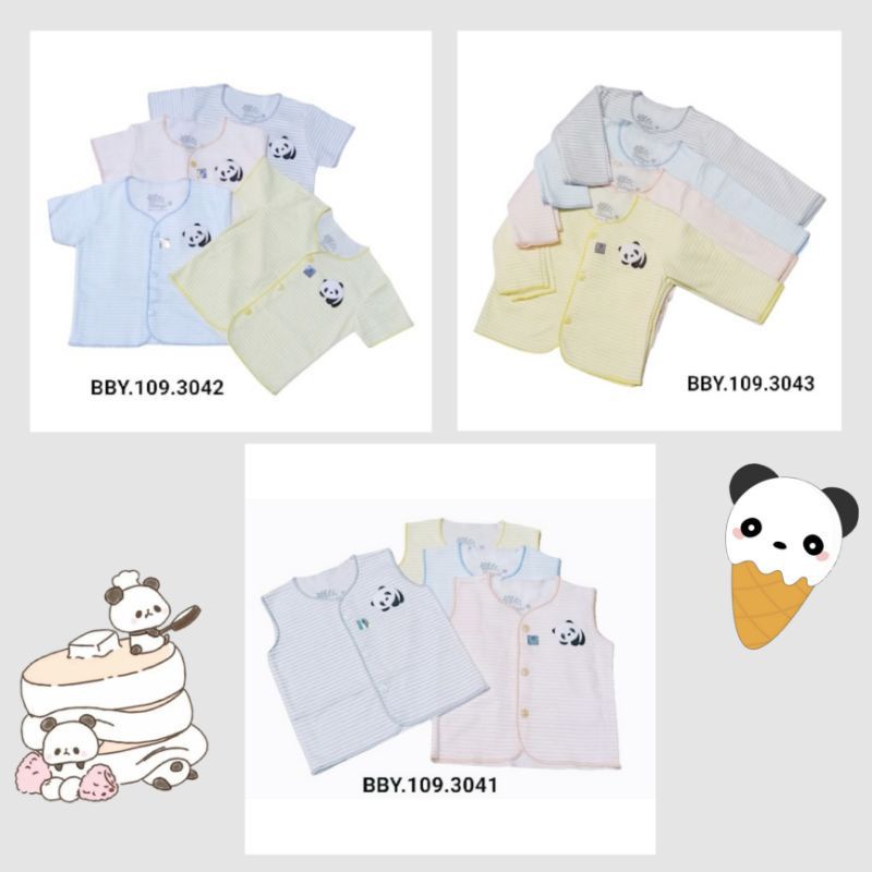 Baju bayi 0-3m NASUKA halus isi 4 / Baju bayi new born / Baju bayi premium