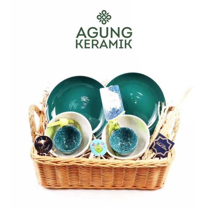 

Parsel Green Inlay Agung Keramik|Hampers Ramadhan Ultah Wedding