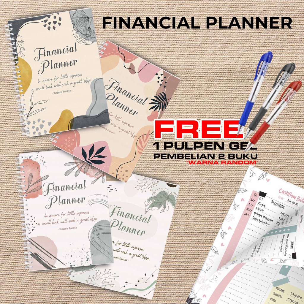 

Artomaringi Uang Planner / Financial Planner Beli 2 Buku Gratis Pen Gel Kode FP09