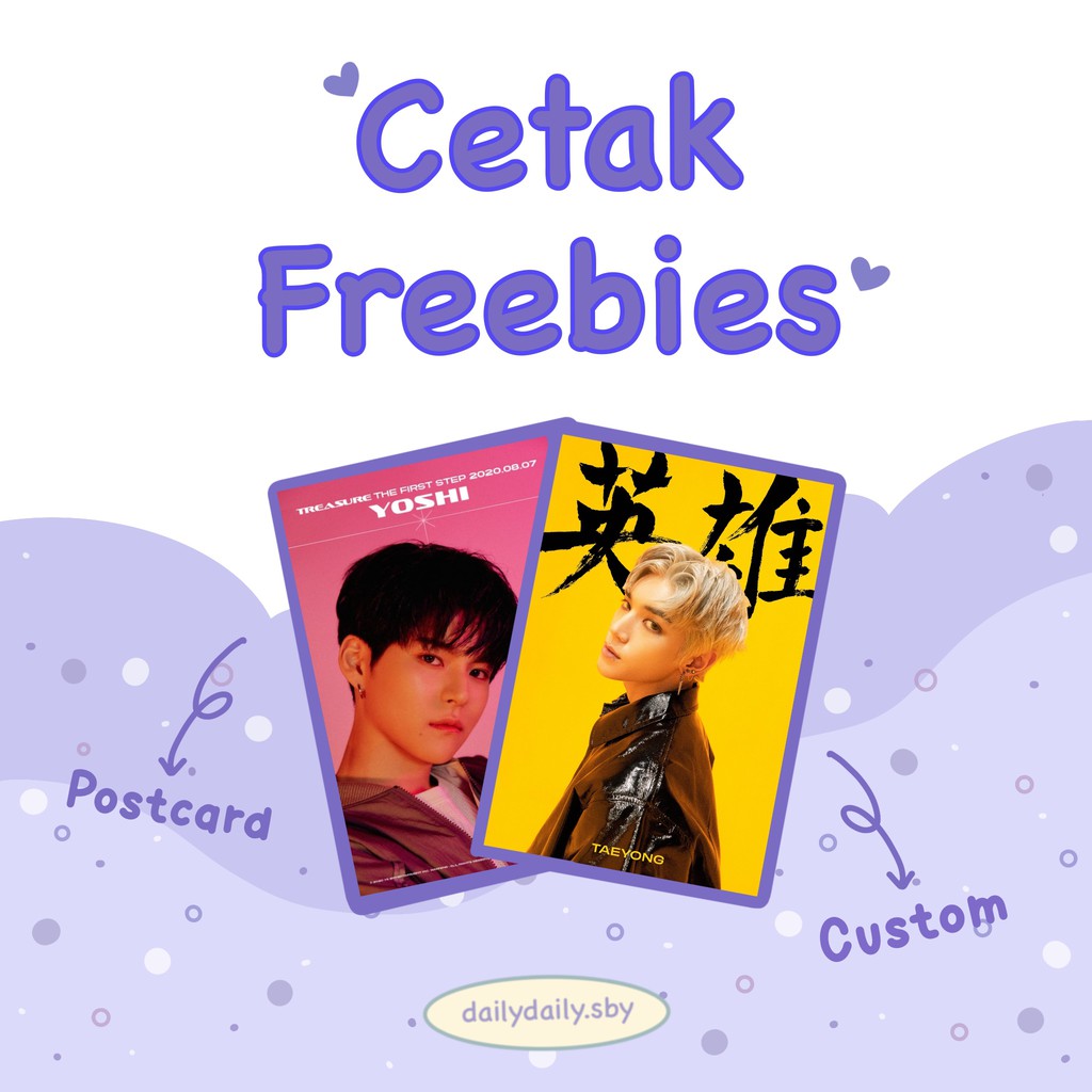 JASA CETAK FREEBIES CUSTOM TERMURAH POSTCARD PHOTOSTRIP