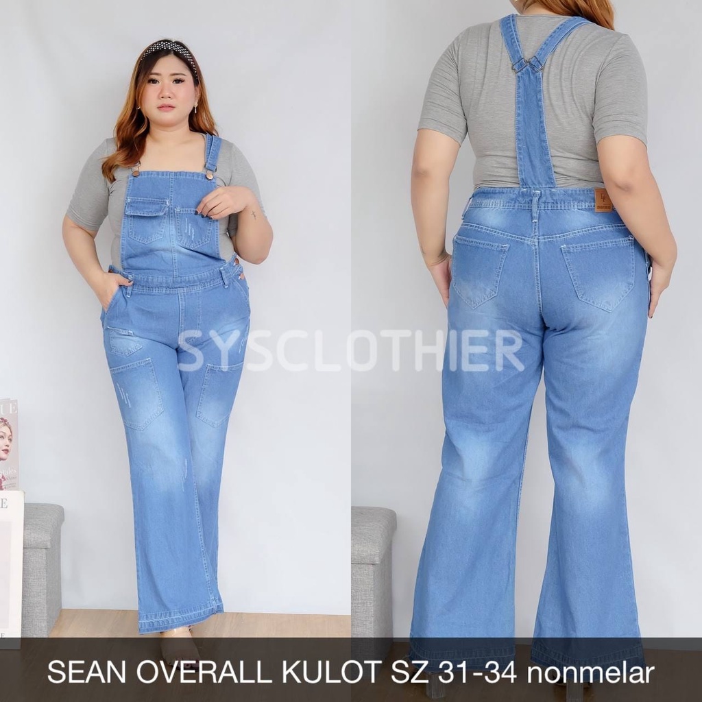 OVERALL JEANS WANITA SEAN OVERALL KULOT