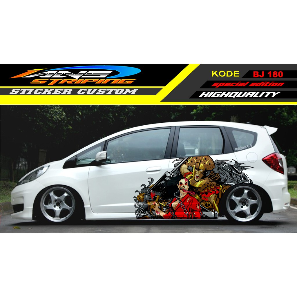 DECAL STICKER HONDA JAZZ / STICKER HONDA JAZZ / STICKER DECAL MOBIL JAZZ / DECAL STICKER MOBIL HONDA