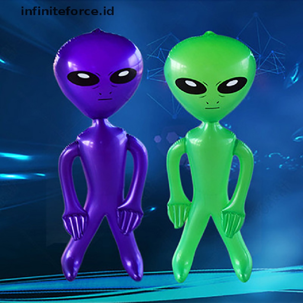 1pc Model Alien Tiup Bahan PVC Untuk Perlengkapan Pesta