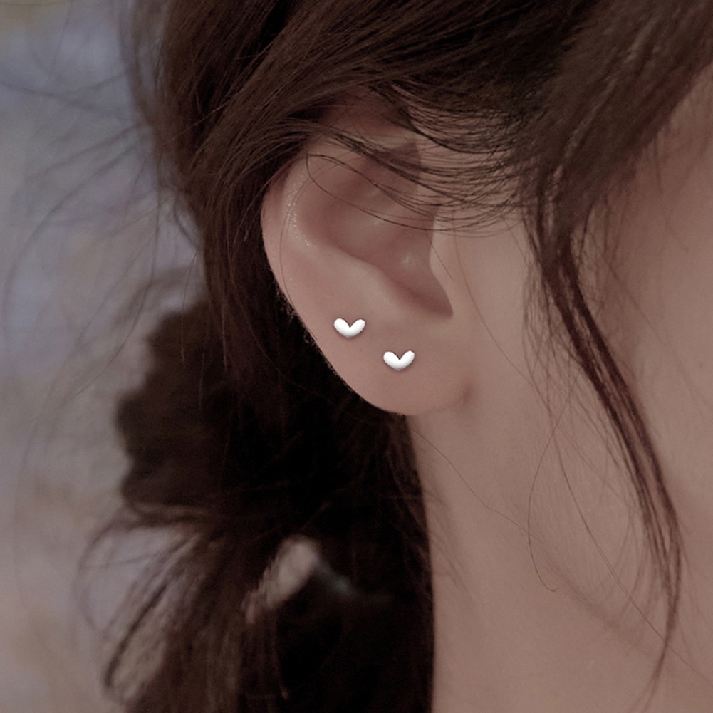 Anting Stud Bentuk Hati Serbaguna Untuk Aksesoris