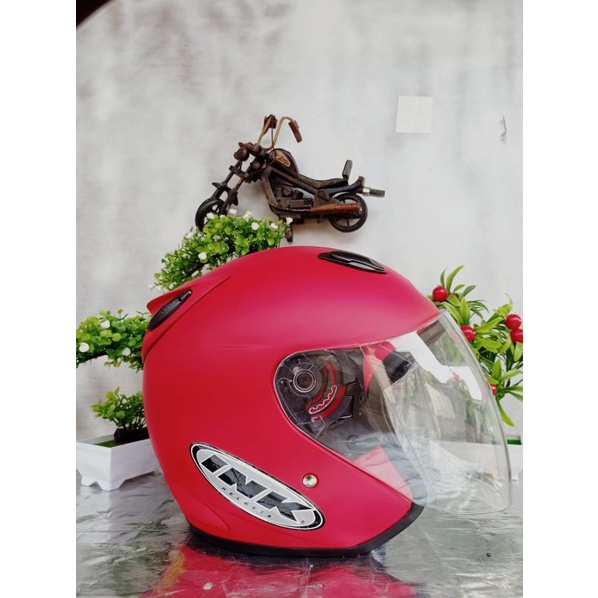 HELM INK CENTRO SNI WARNA LENGKAP fre kardus-Merah dop