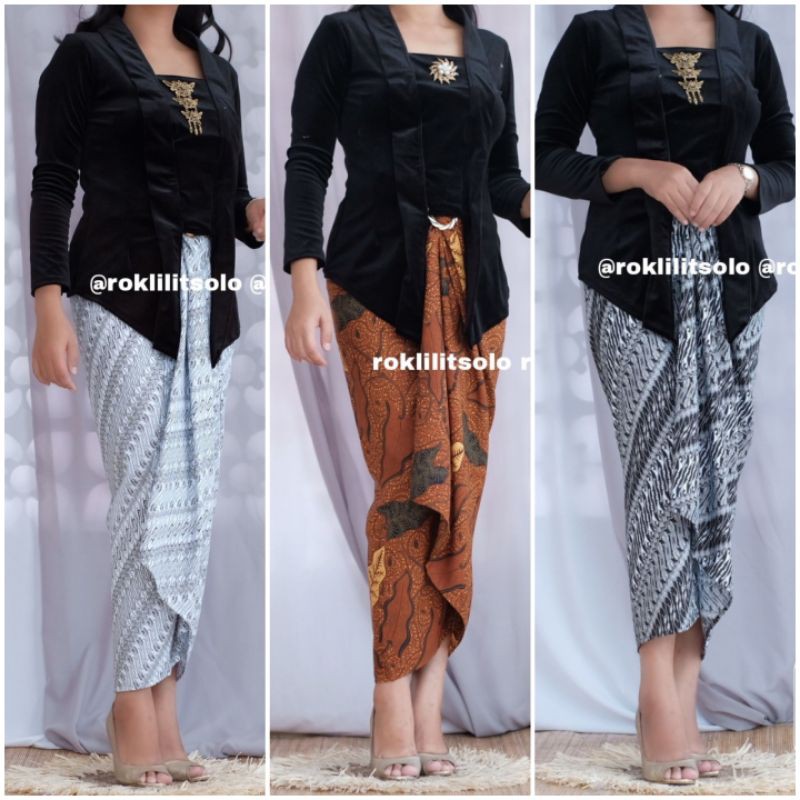 Rok lilit batik / kain lilit batik  / Rok batik murah / Rok  kebaya bahan sanwos / Rok lilit bonus gesper