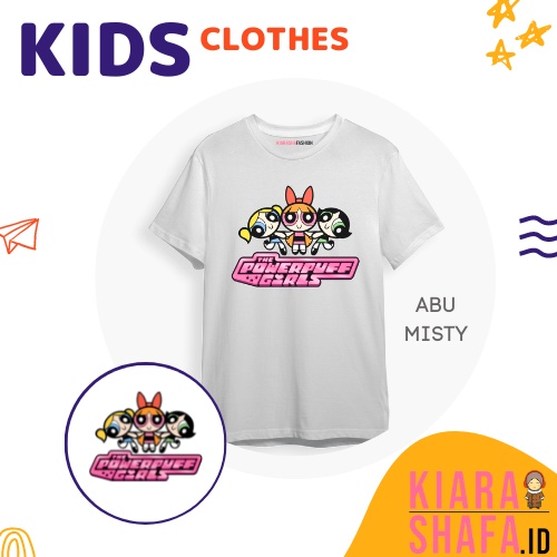 Kiarashafa - Baju Anak / Kaos Anak Powerpuff Girl