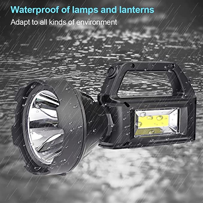 NEW !! 200W Senter LED Waterproof Super Terang + Cob 4 mode USB Charging HAND LAMP Anti Air Wajib Punya