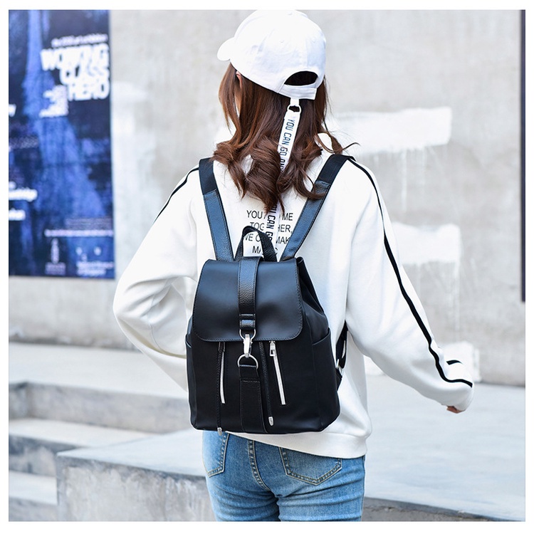 Satu7an T244 Tas Ransel Wanita Fashion Style Korea Outdoor Trendy Women Backpack Tas Punggung Cewek Sekolah Kuliah Nilon