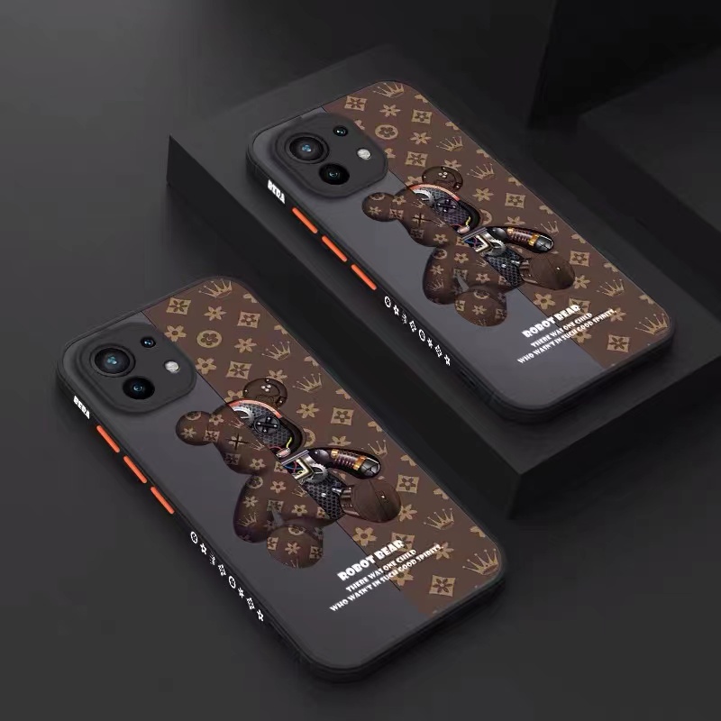 IPHONE Casing Ponsel Shockproof Kompatibel Untuk Iphone13 12 11 Pro Max X XS Max XR 6 6s 7 +8 Plus Casing Power Bear Cover Camera Protection