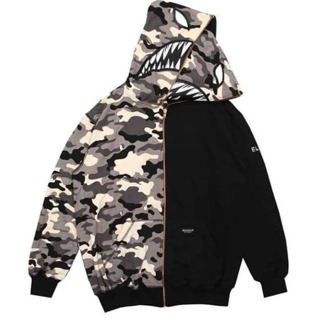 Double Hoodie Dh Elfamous Phantom Half Camo Original