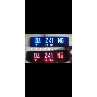 PLAT NOMOR FULL LED ACRYLIC CUSTOM