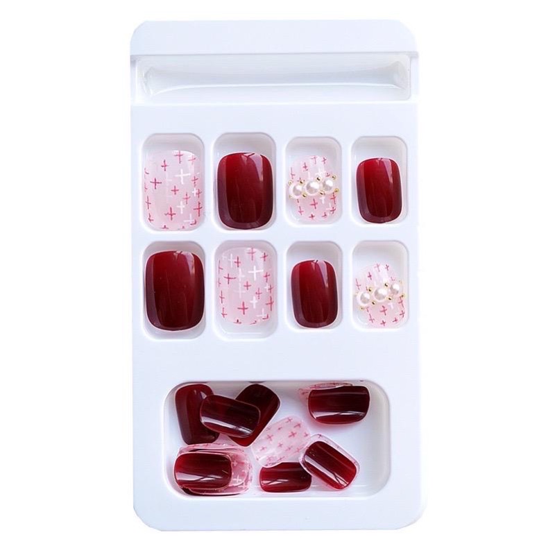 Kuku Palsu 【A17，lem sticker】Nikah Wedding False Nailart Pengantin Tangan