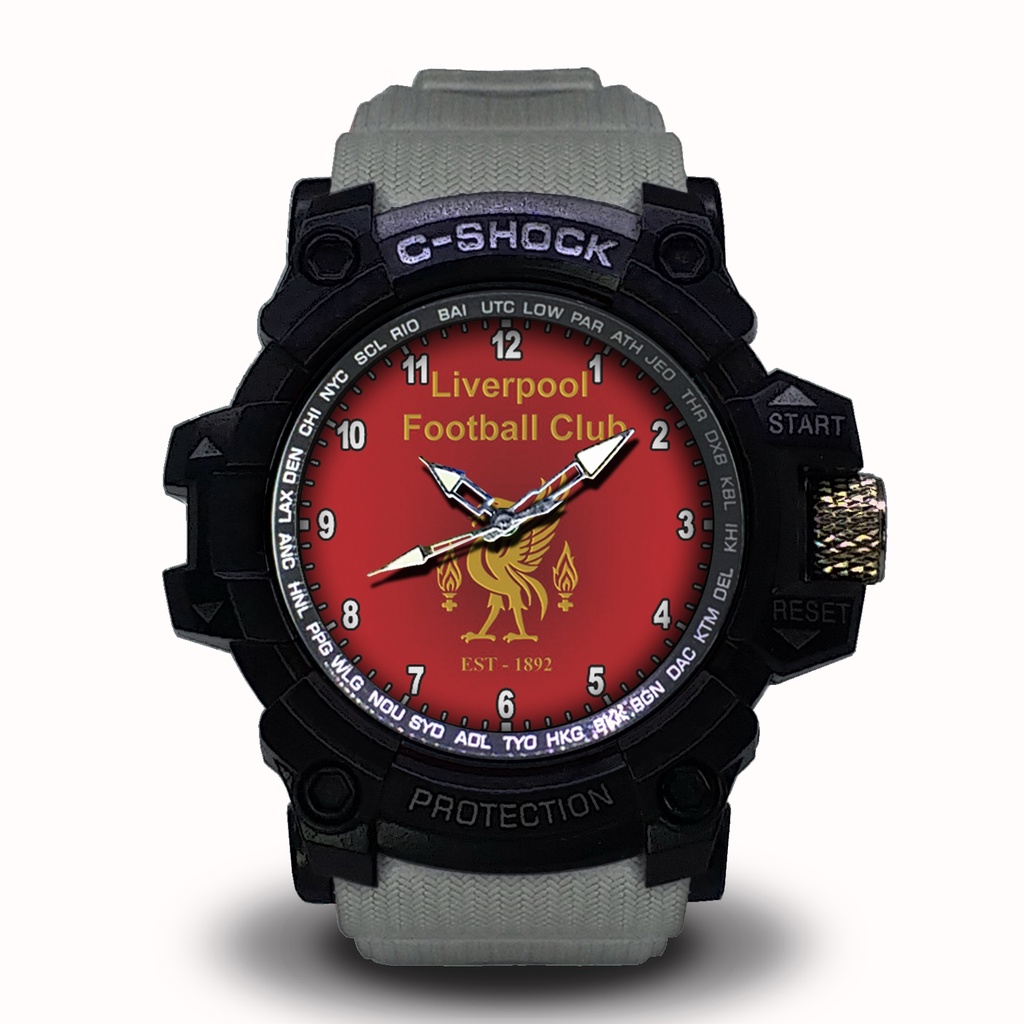 (EXCLUSIVE BOOSQU) JAM TANGAN LIVERPOOL LIST MERAH - 2