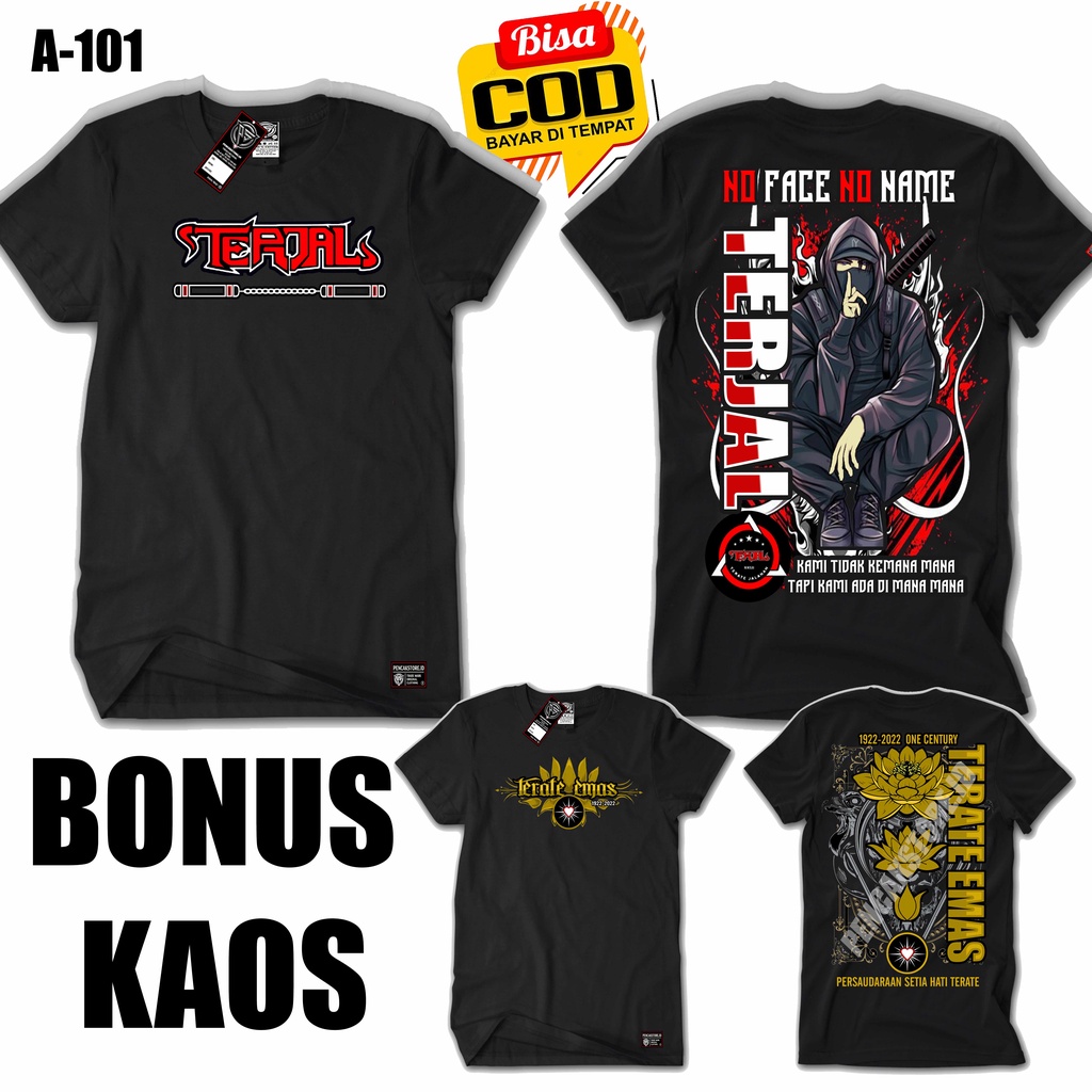 KAOS TERJAL DISTRO PREMIUM + BONUS KAOS