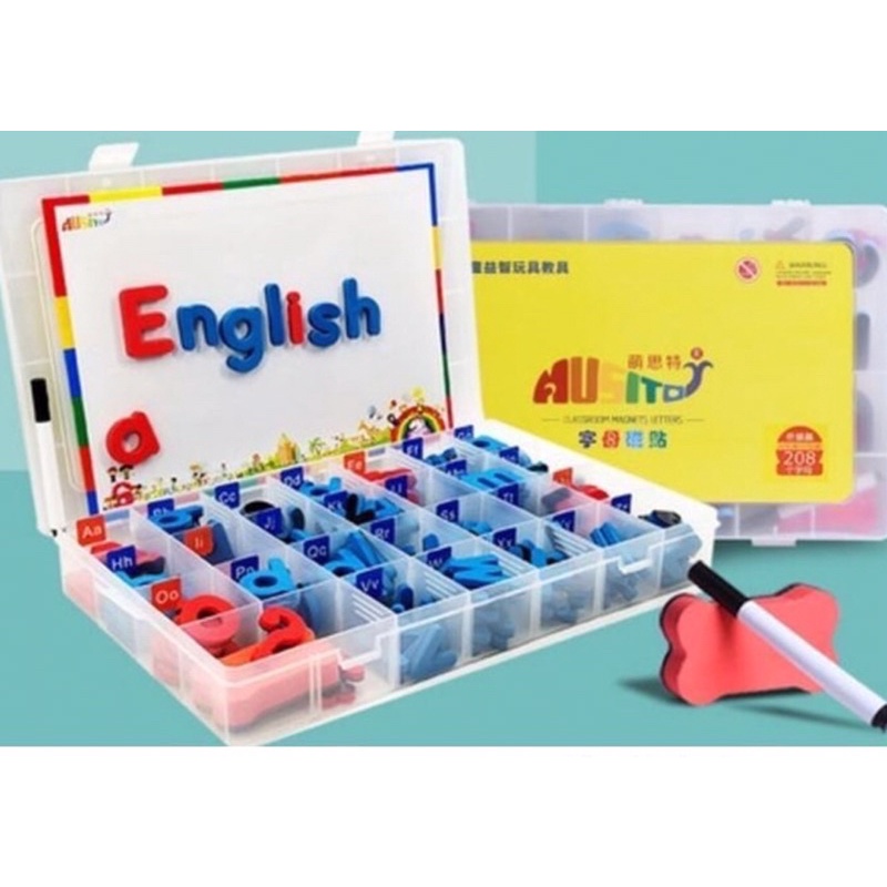 Apparatus Montessori Eva Foam Movable Alphabet Uppercase Lowercase Magnetic