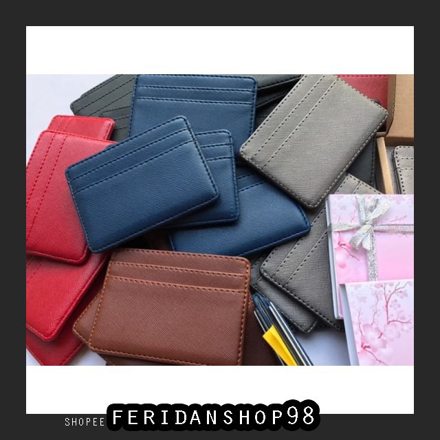 

FS1136 CARD HOLDER WEDDING SOUVENIR CARD ATK HOLDER. LEATHER CARD HOLDER BY FERIDANSHOP98