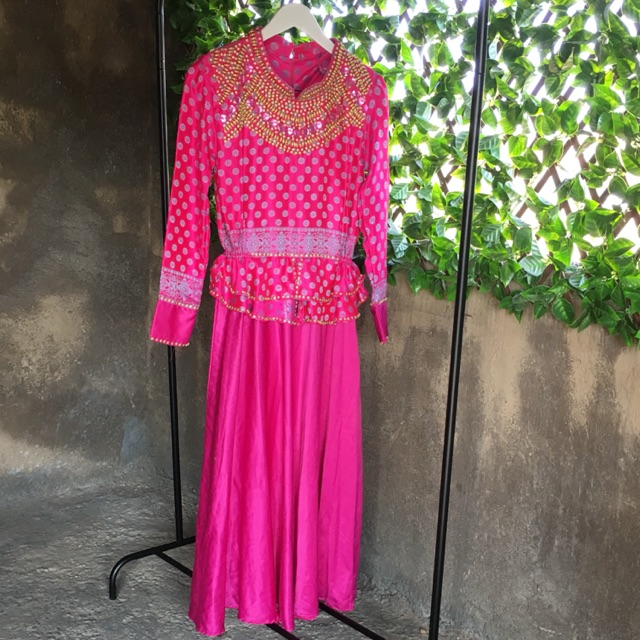 Preloved gamis saree manik-manik kostum india