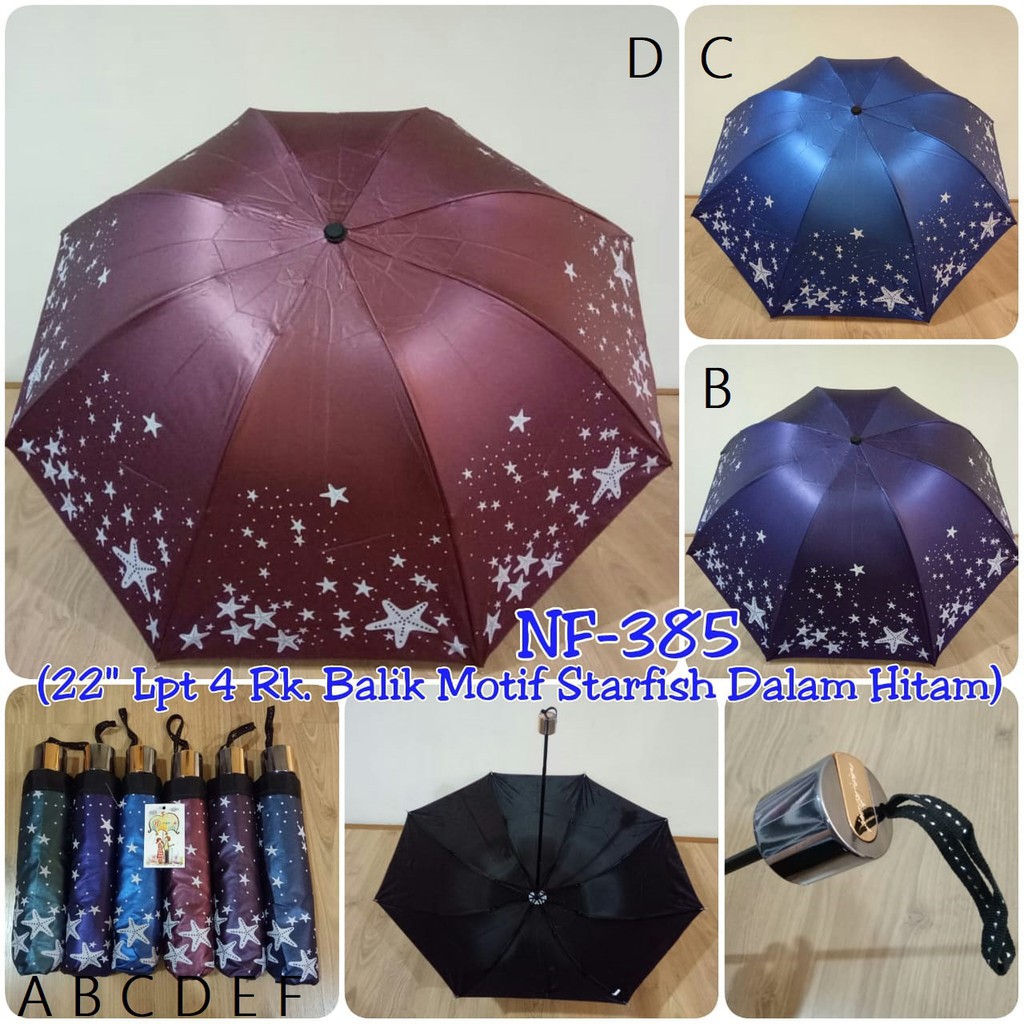 [PL01] Payung Lipat Umbrella Motif Unyu Random Colour Murah Meriah