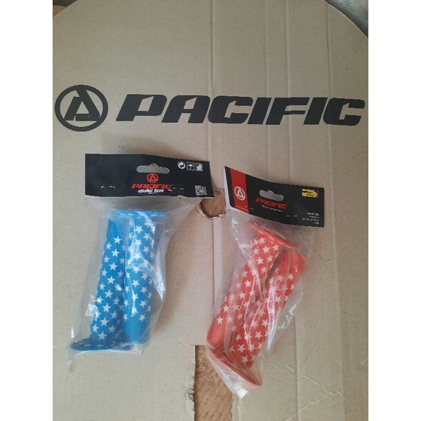 HANDFAT HANDGRIP SEPEDA PACIFIC MODEL BINTANG SARUNG STANG SEPEDA ANAK, MINI, BMX KARET TEBAL