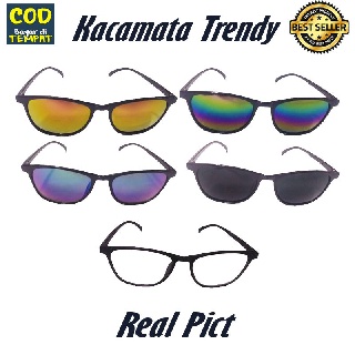 Kacamata lensa gelap / kacamata hitam fashinbale / kacamata lensa gelap wanita pria simple fashion a