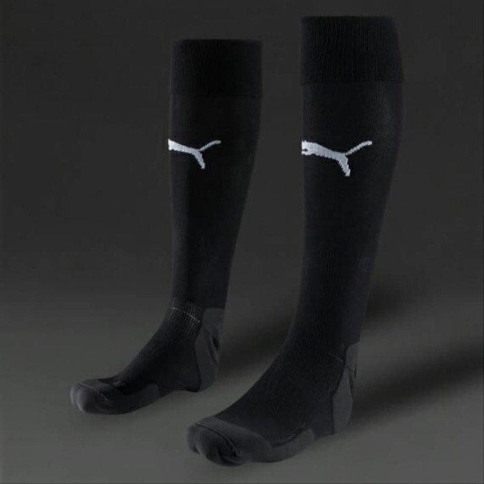 KAKIKAOS- KAOS KAKI PUMA KAOSKAKI BOLA PANJANG OLAHRAGA - HITAM -KAOS-KAKI.