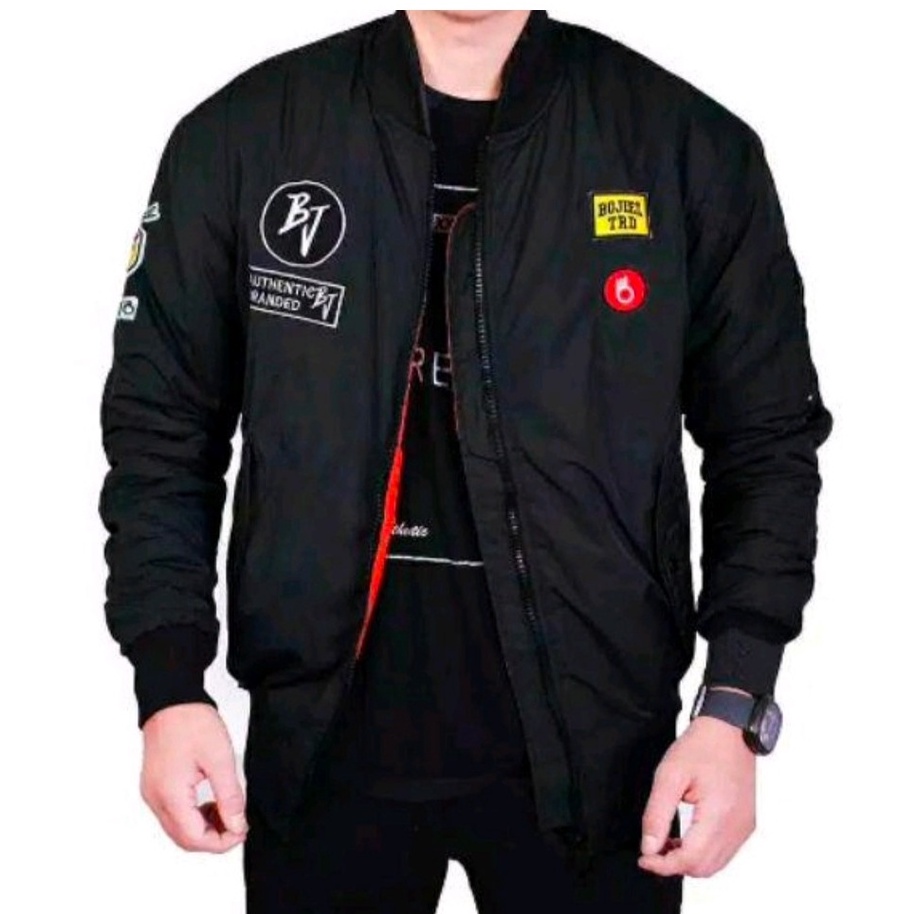 JAKET BOMBER PRIA BOLAK-BALIK MURAH ORIGINAL THE BOJIEL