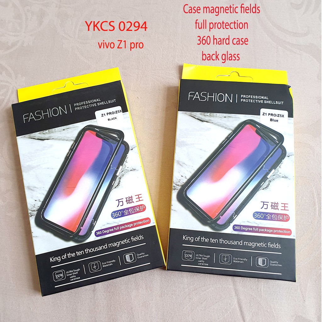 YKCS 0294 VIVO Z1pro case magnetic full shield 360 stainless hard vivoZ1pro Z1 pro magnet cover back
