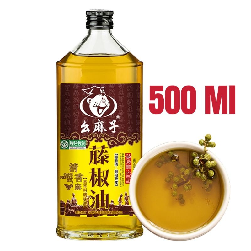 

Yao Ma zi Minyak Mala Hijau / Green pepper / teng jiao you 么麻子虅椒油500ml