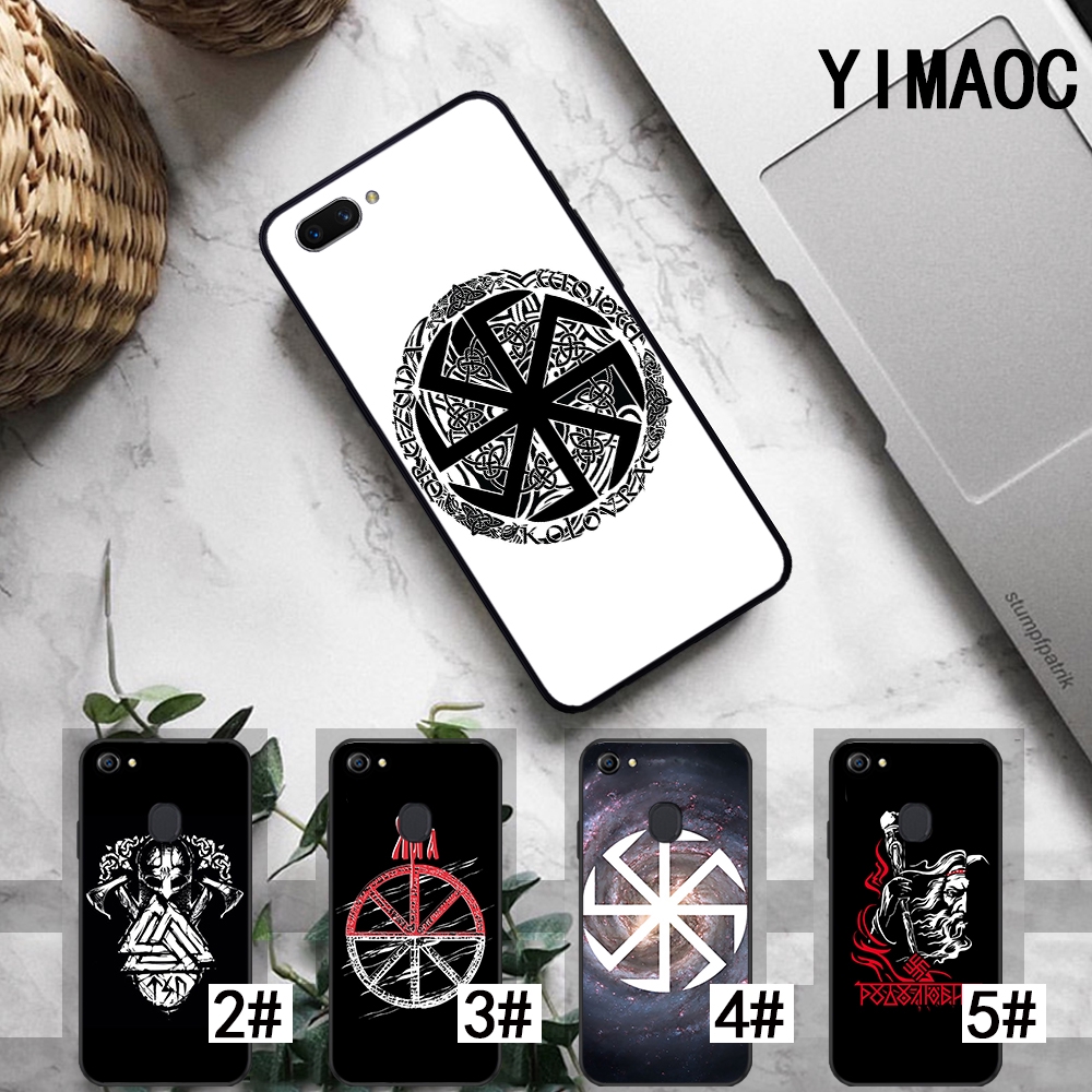 OPPO A9 K5 Reno Z 2 10X Ace 2Z 2F Realme X2 Slavic Viking Symbol Kolovrat Coque Soft Case