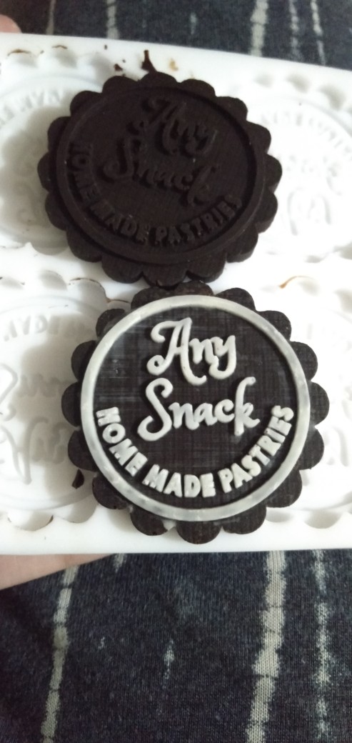 Cetakan Silikon Logo Custom Bentuk Bulat