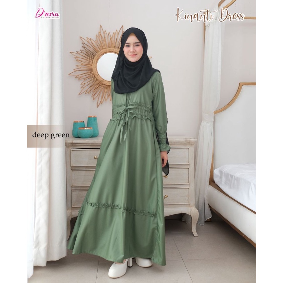 D'zeera Gamis Toyobo Kinanti Pinggang Model Serut