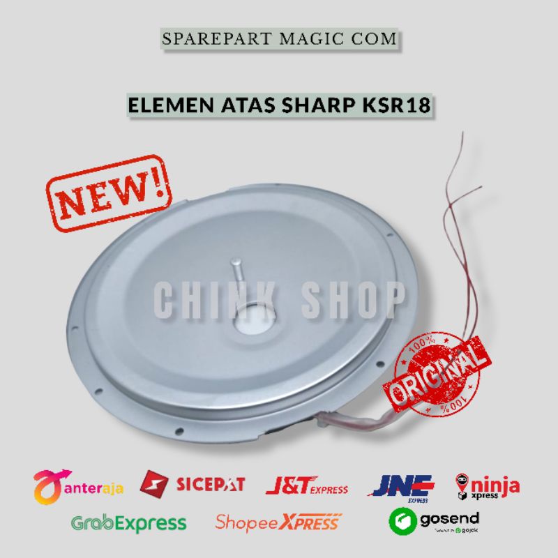 ELEMEN PEMANAS TUTUP ATAS SHARP MAGIC COM KSR18 KSR 18 RICE COOKER ORI