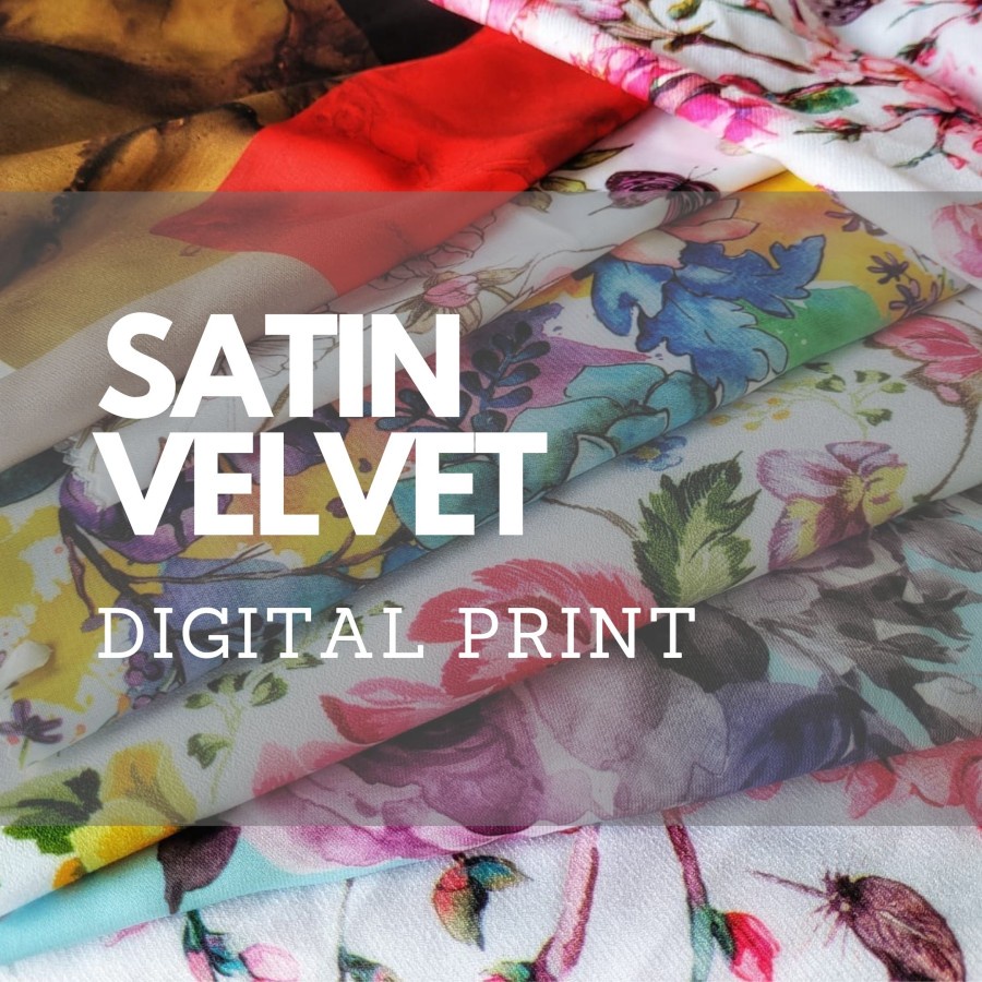 Satin Velvet Digital Print Jasa Dan Kain