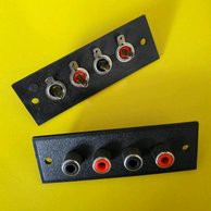 Soket / Socket RCA 4 Pin - Model Papan Hitam - Body Biasa