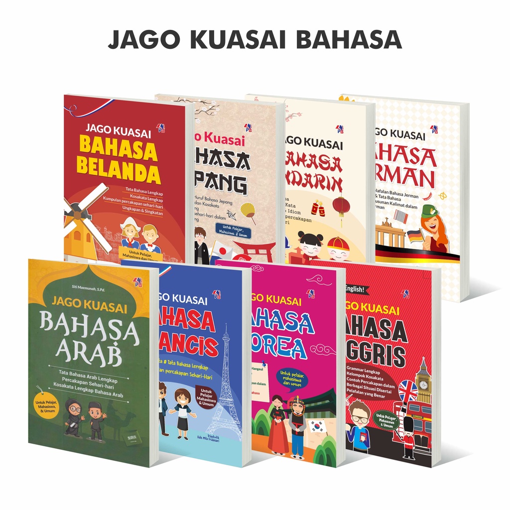 Buku Bahasa Jepang Jago Kuasai Bahasa Inggris Arab Jepang Korea Mandarin Jerman Prancis