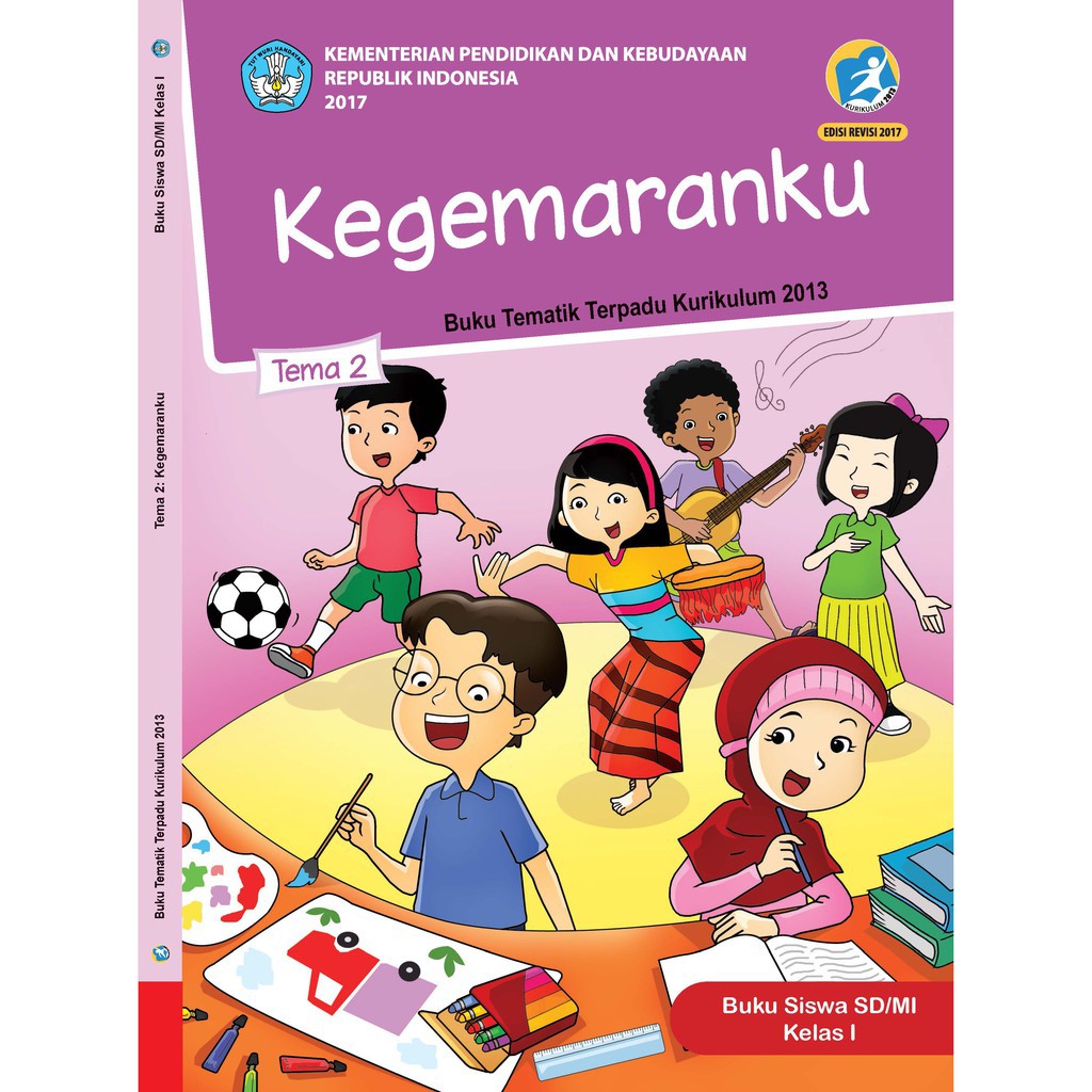  Buku  Tematik SD Kelas 1  Tema 2 Kegemaranku K13 Revisi Shopee Indonesia