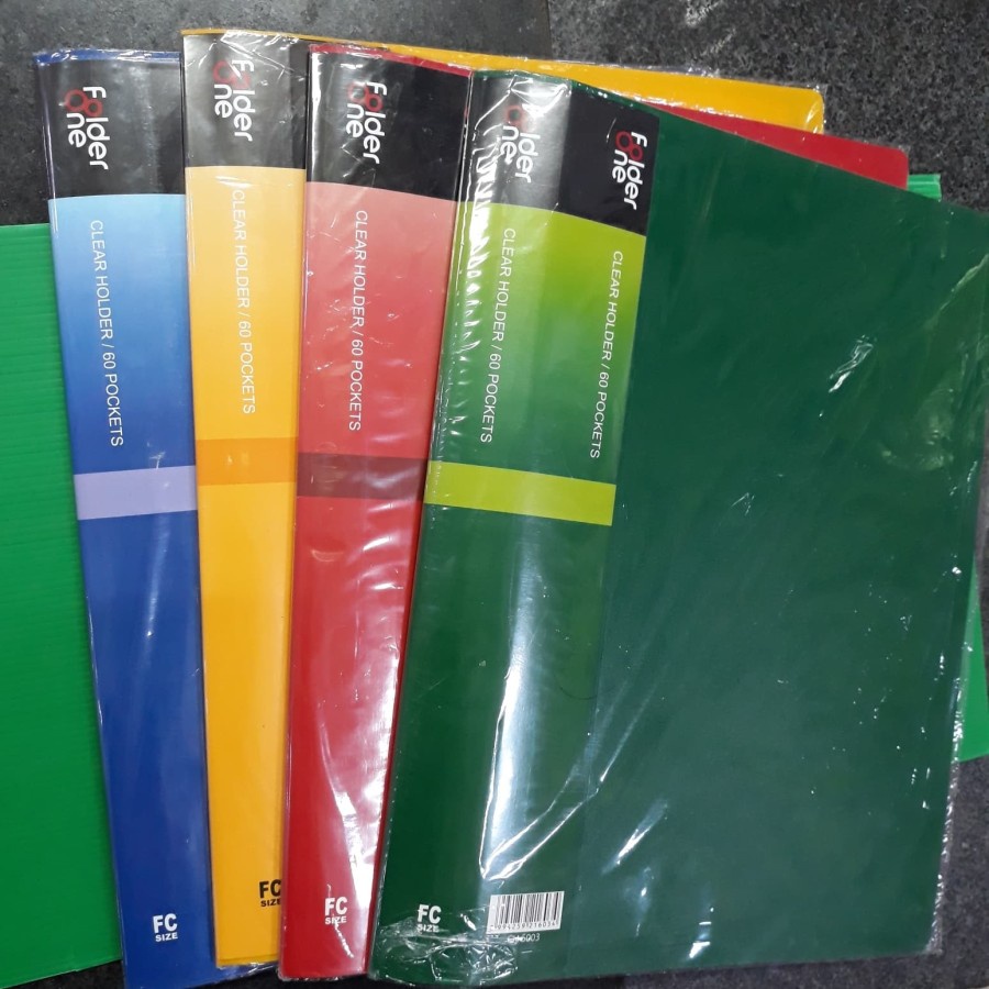 

Clear holder 60 pocket Document keeper Folder One