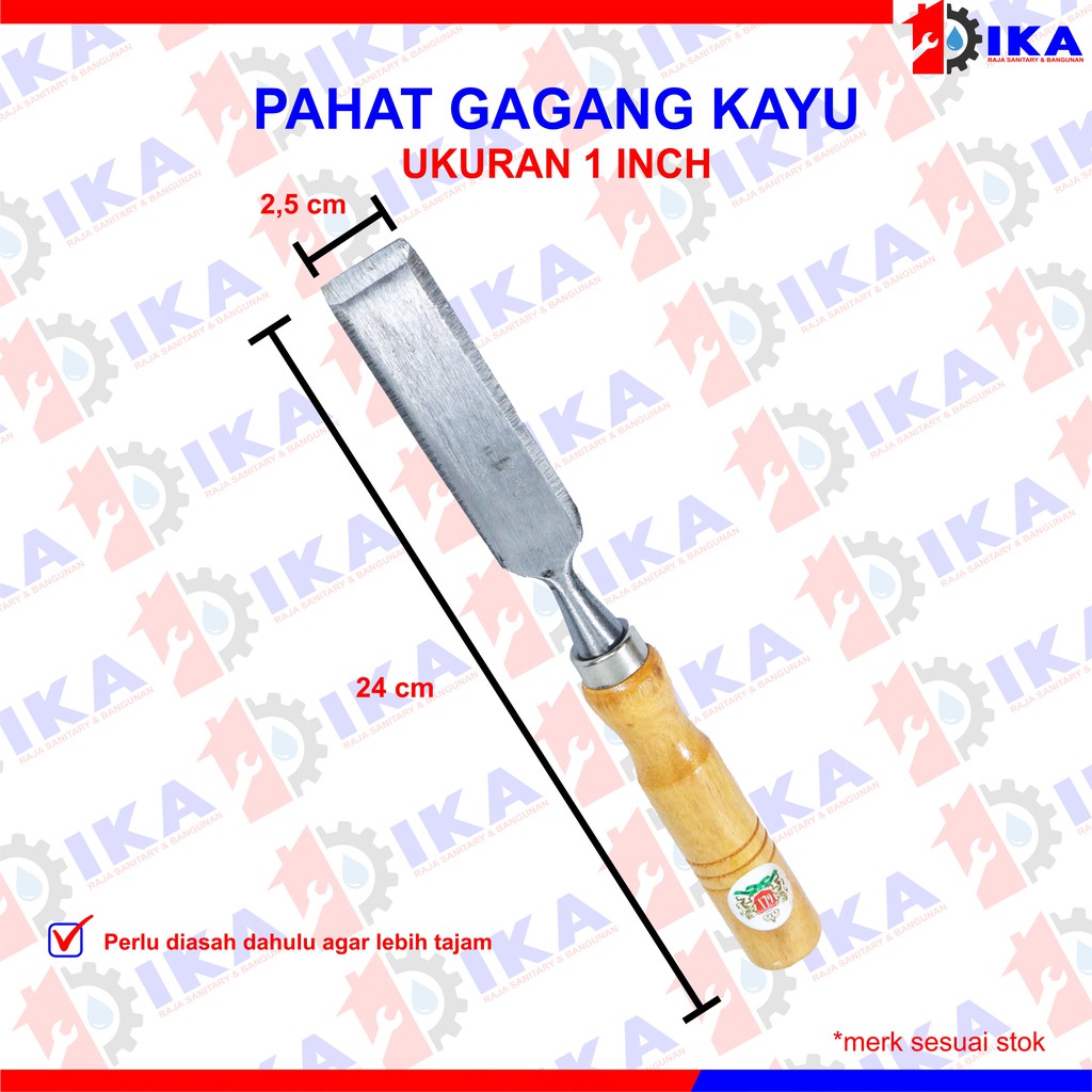 PAHAT TUKANG KAYU/TATAH BOBOK Alat Pahat Kayu 1/2 3/4 1 Inch Ukir Wood Carving Tatah Cungkil Firmer Chisel Inci In Pemahat Memahat Kikir