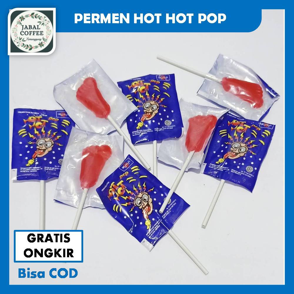 Permen Kaki Hot Hot Pop Kaki / Permen Kaki / Loli Kaki Rasa Mangga J36