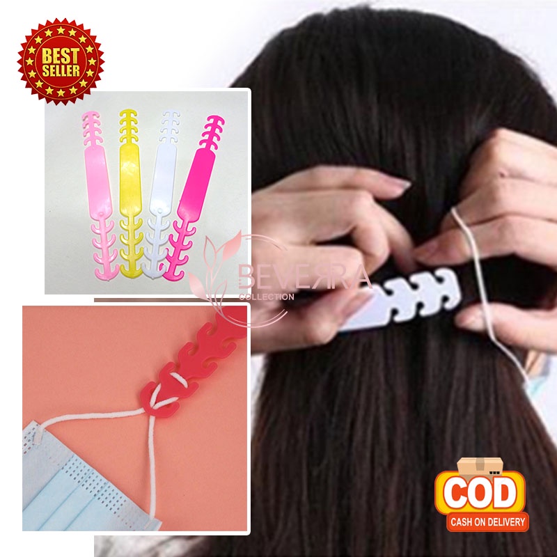 Pengati Masker Hijab Plastik Pengait Hook Masker 3 Ply, KN95, KF94, Duckbill terbuat dari Karet MX10