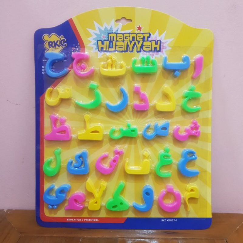 Mainan Huruf Hijaiyah Magnetic - Mainan Huruf Arab Magnet