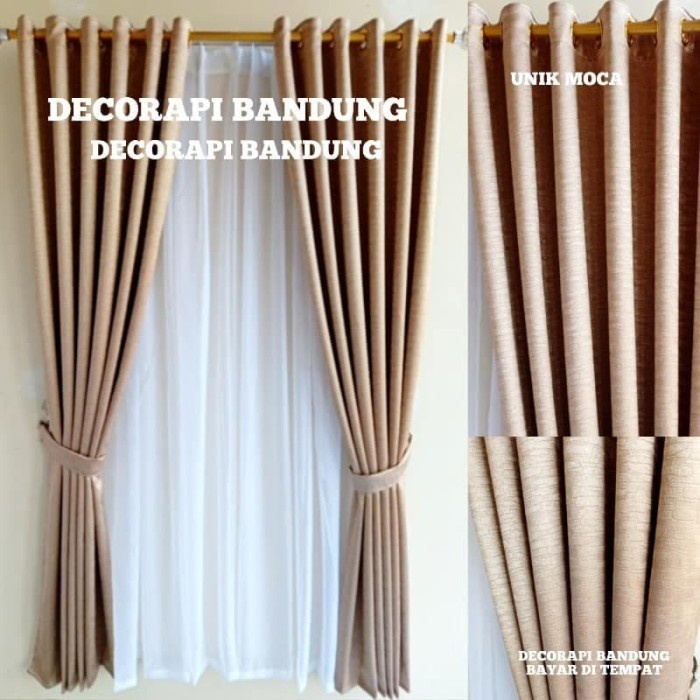 Coklat Import - Gorden Minimalis Coklat Muda Moreno Import