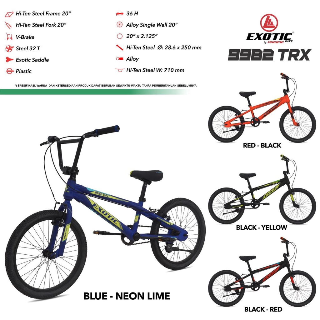 SEPEDA BMX 20" EXOTIC 9982 TRX