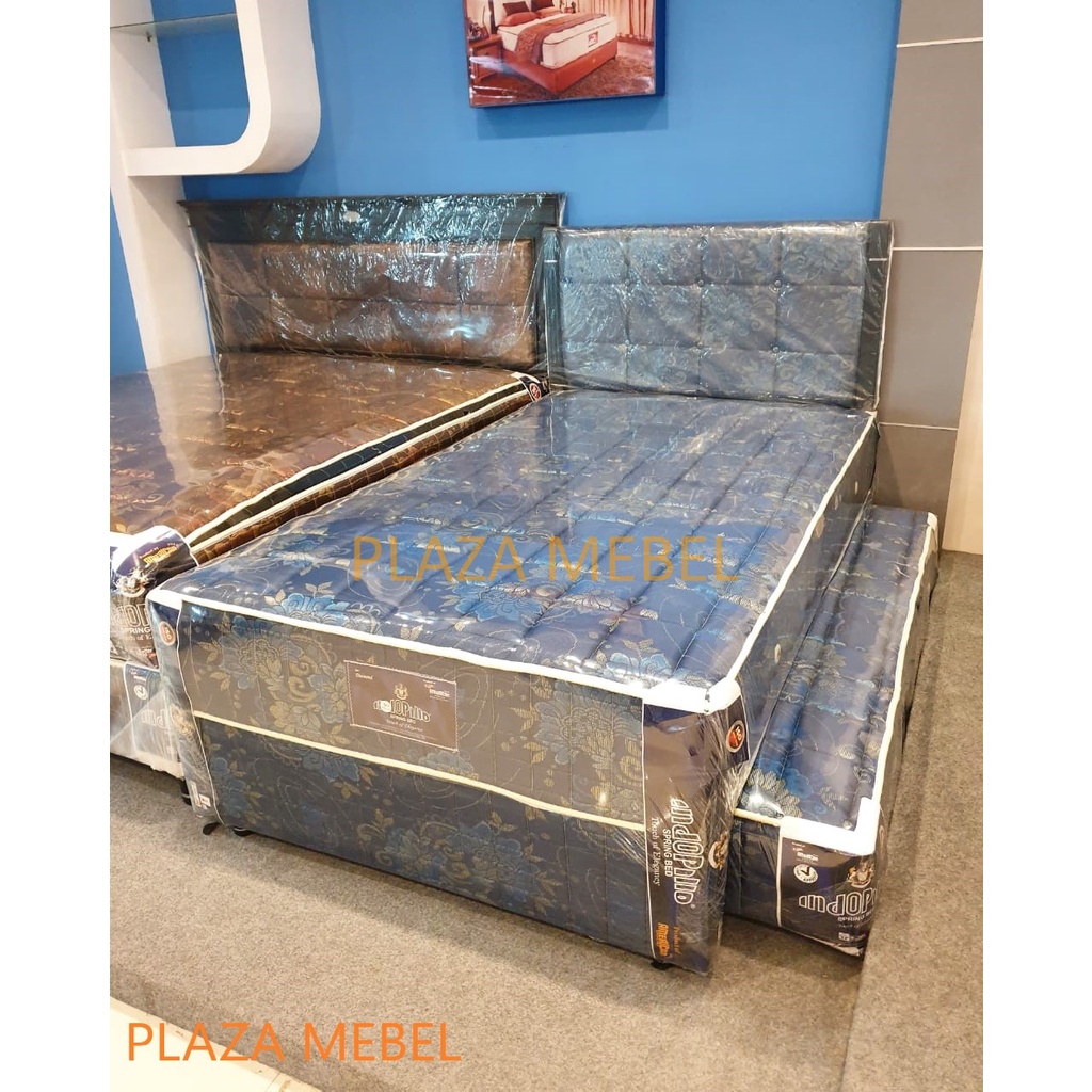 Set Twin 2in1 Spring Bed American Indopillo Springbed 2 in 1 Uk. 120 x 200