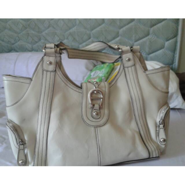 Aigner tote bag..ecru
