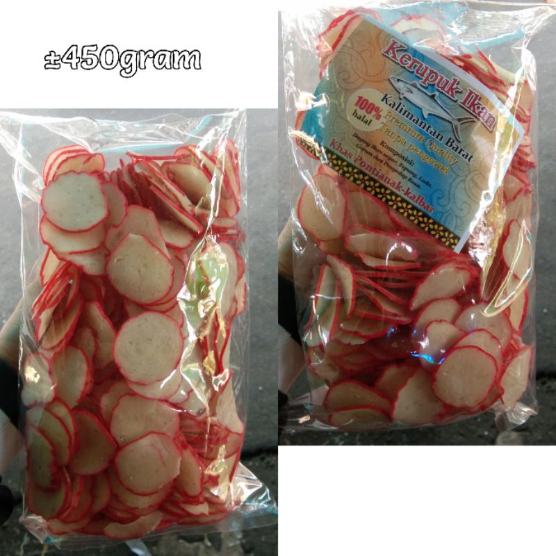 

Kerupuk Ikan Tenggiri / Kerupuk Ikan Tengiri / Oleh Oleh Khas Pontianak / Krupuk Ikan / Kerupuk Mentah