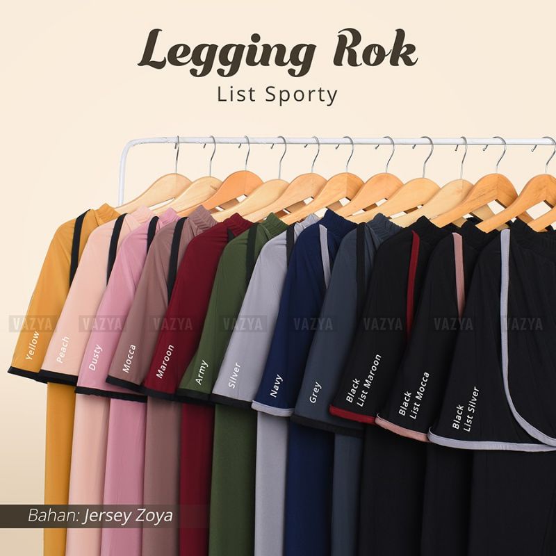 Legging Rok List Sporty Jumbo Legging Rok Olahraga Sport