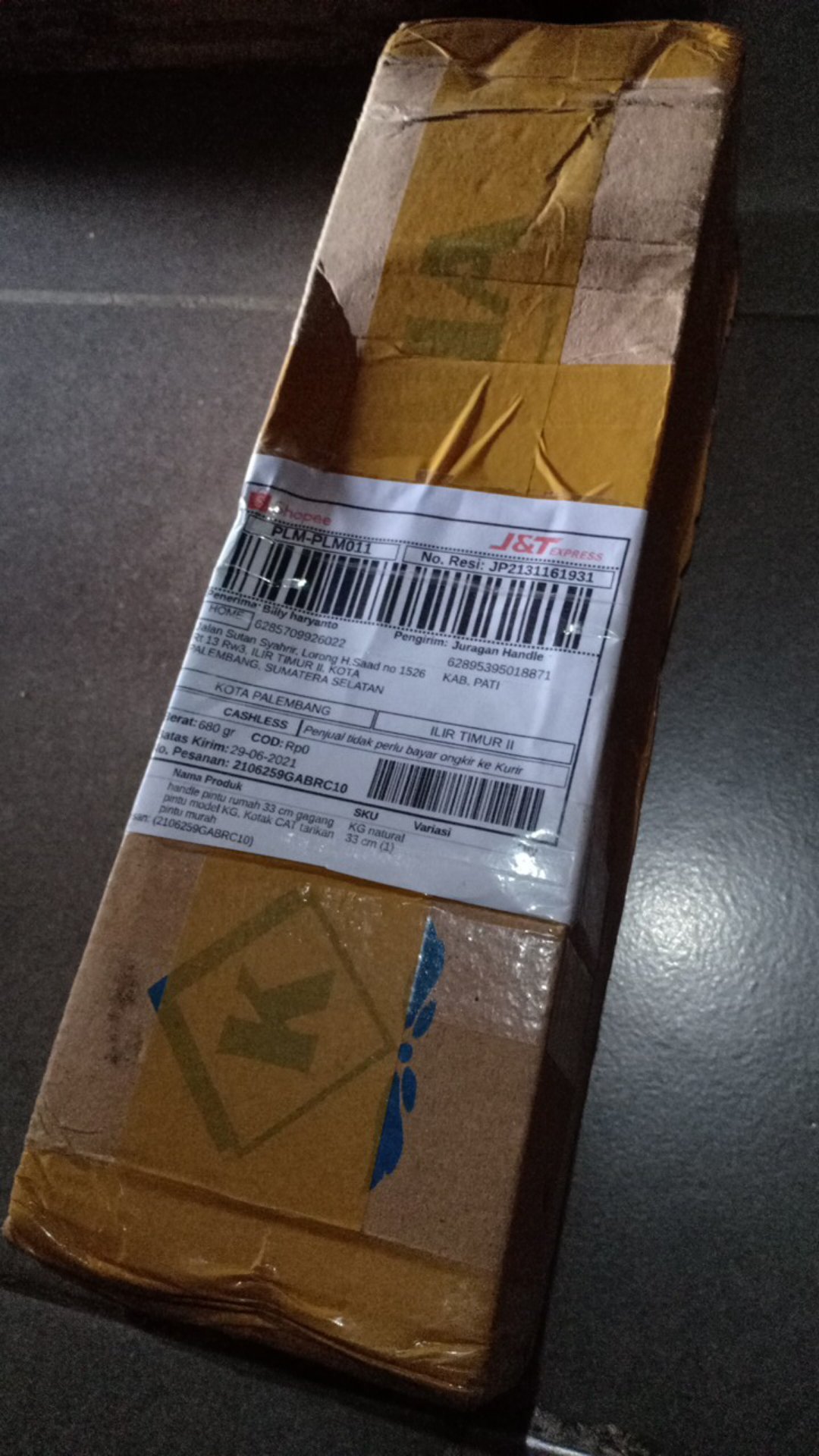 Handle Pintu Rumah 33 Cm Gagang Pintu Model Kg. Kotak Cat Tarikan Pintu Murah