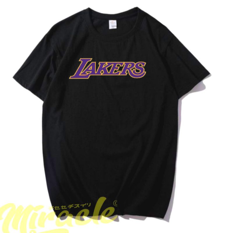 kaos premium LAKERS basket pria/wanita